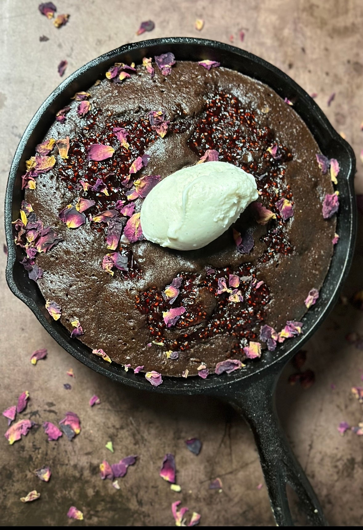 Love Jam Skillet Brownie