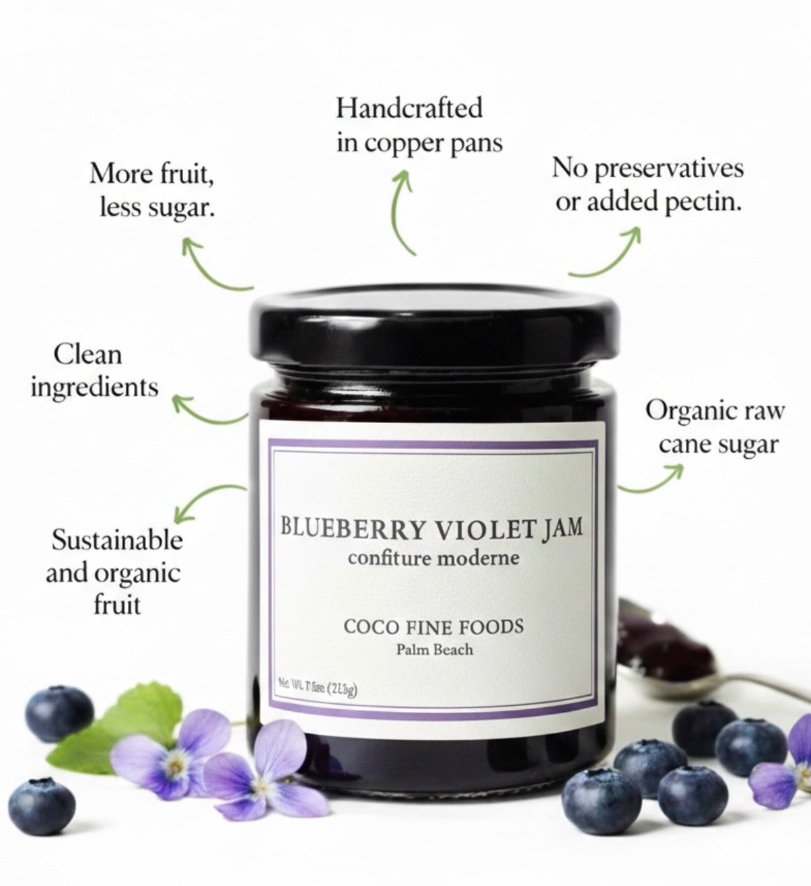 Cult Following Blueberry Violet Jam Bundle- 3 Jars.