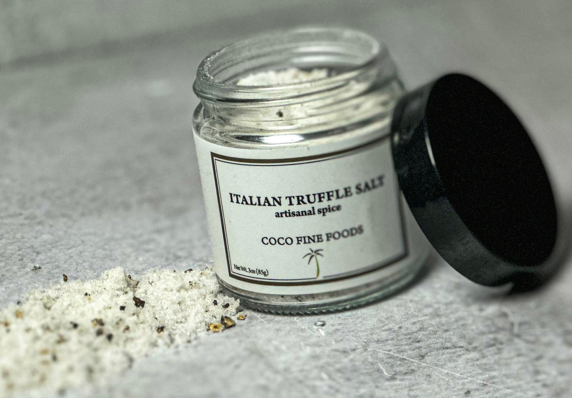 Black Truffle Salt | Truffle Sea Salt | Coco Fine Foods